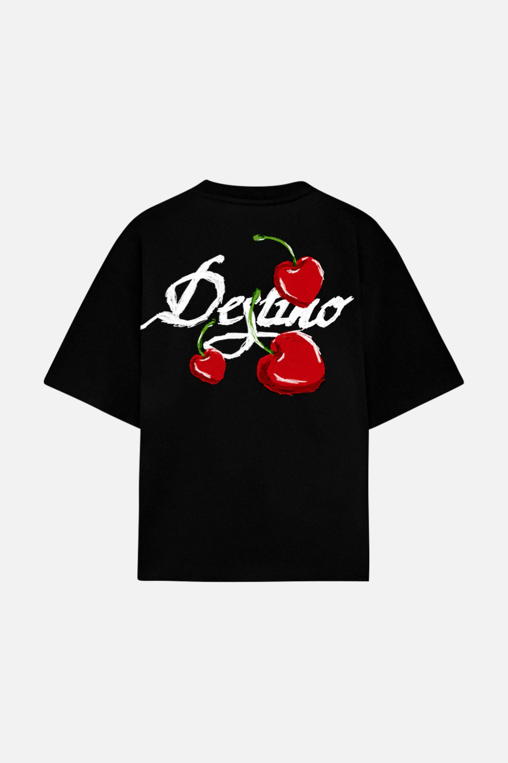 Crayon Cherry Tee Black