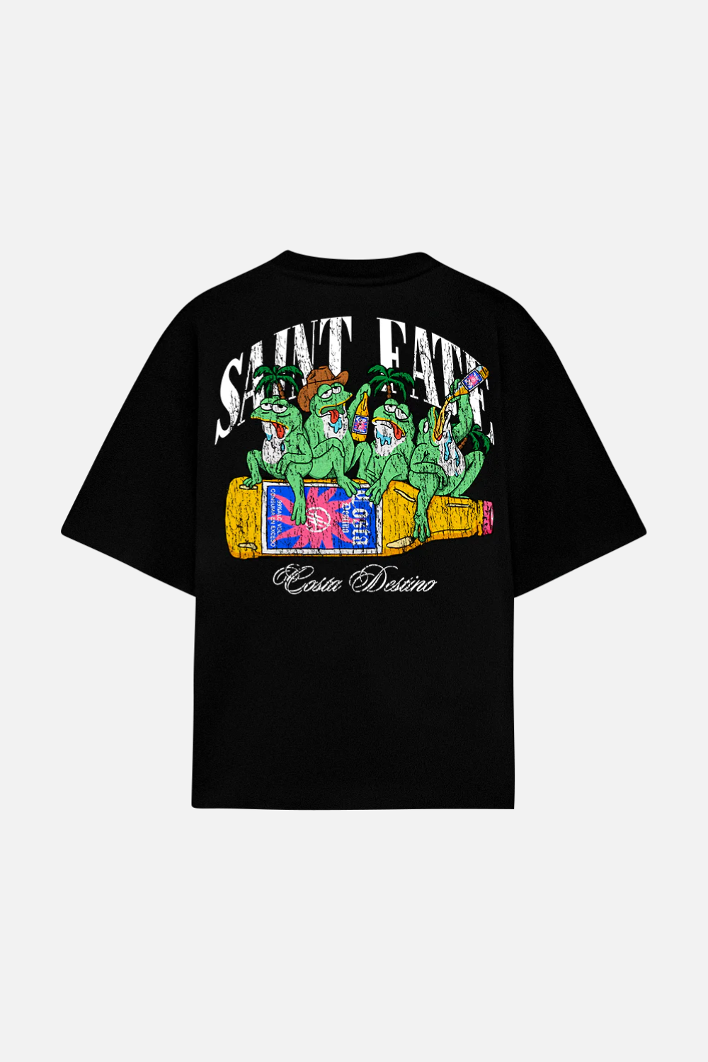 Drunk Frogs Tee Black