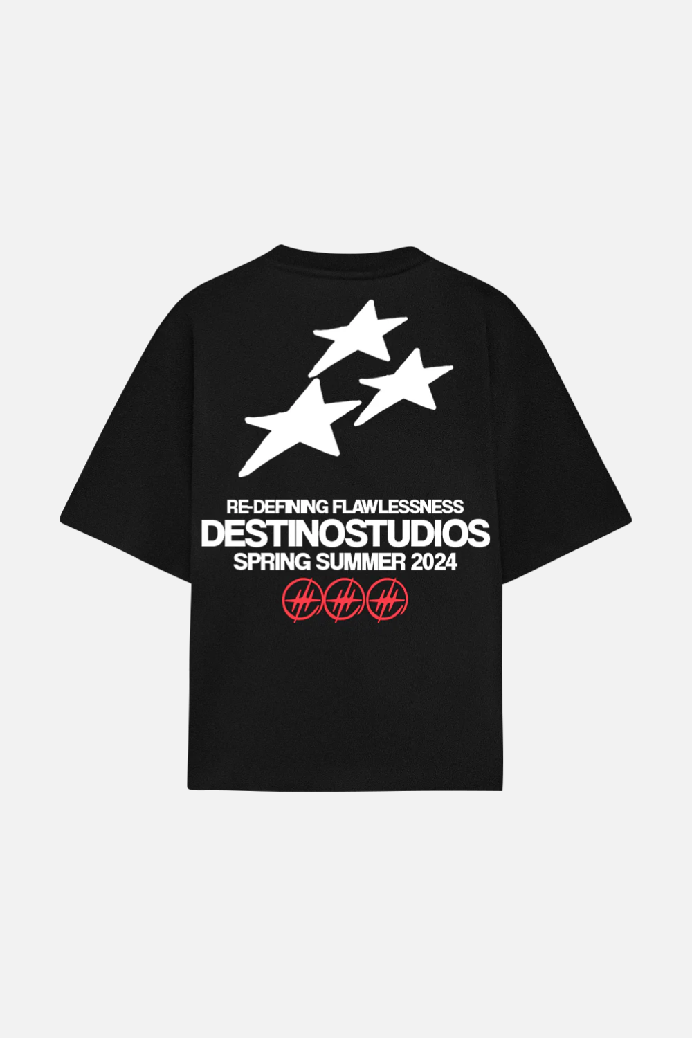 Triple Star Tee Black