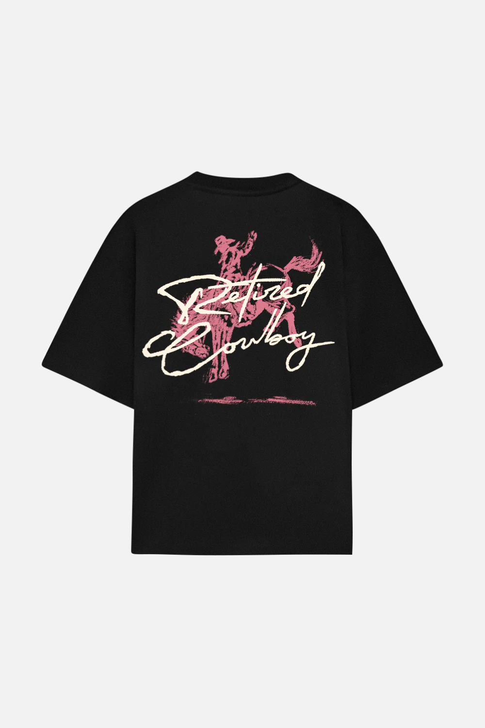 Pink Cowboy Tee Black