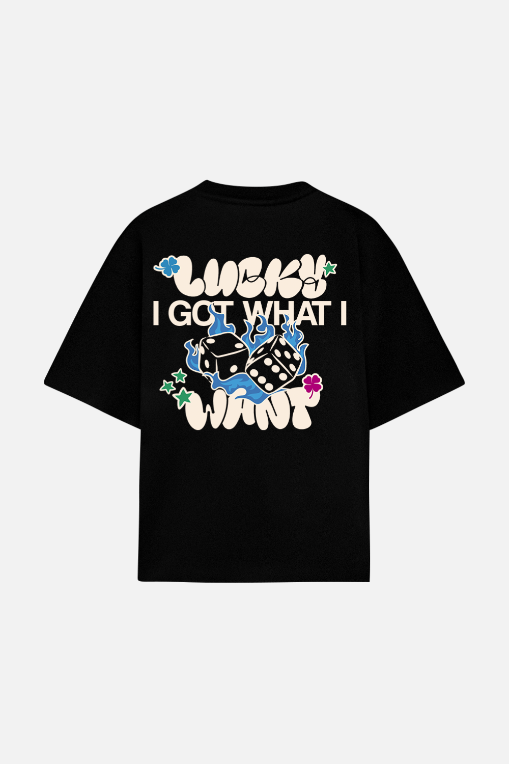 Lucky I Got Tee Black