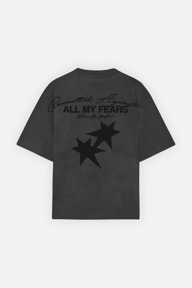 All My Fears Tee Washed Grey