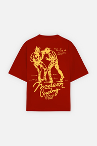Shut Up Cowboy Tee Red