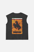 Racing Cowboy Tank Top Washed Grey