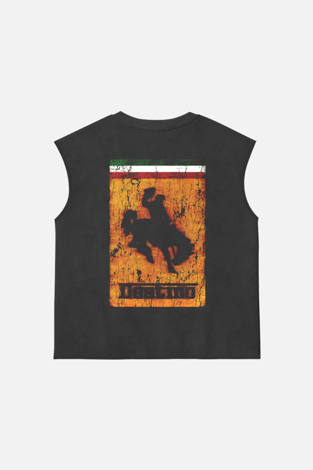 Racing Cowboy Tank Top Washed Grey