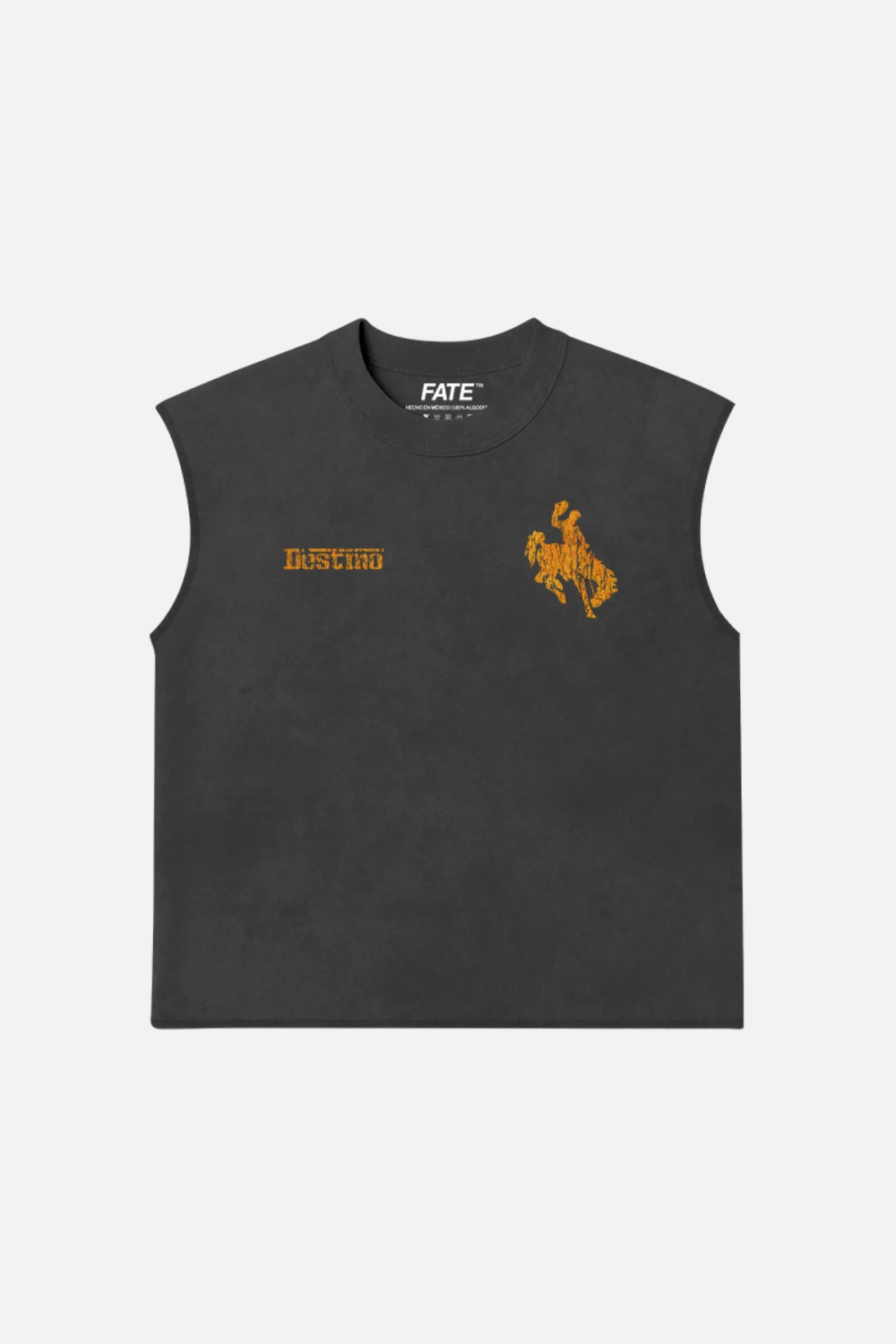 Racing Cowboy Tank Top Washed Grey