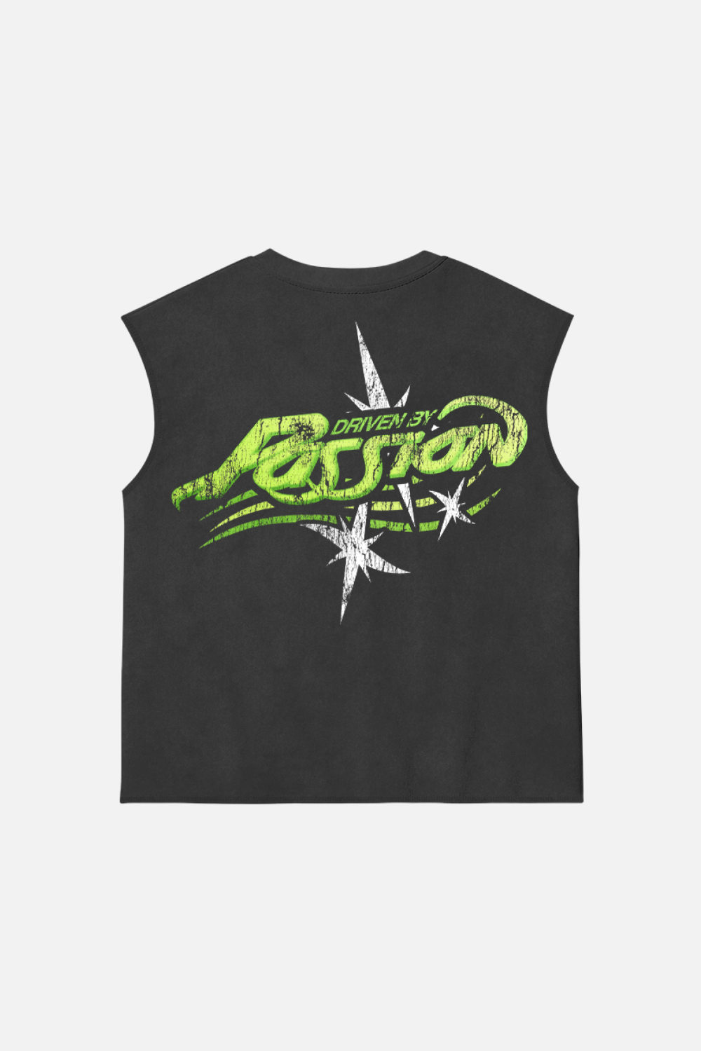 Driven by Passion Tank Top Washed Grey