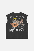 Golfo de Mexico Tank Top Washed Grey