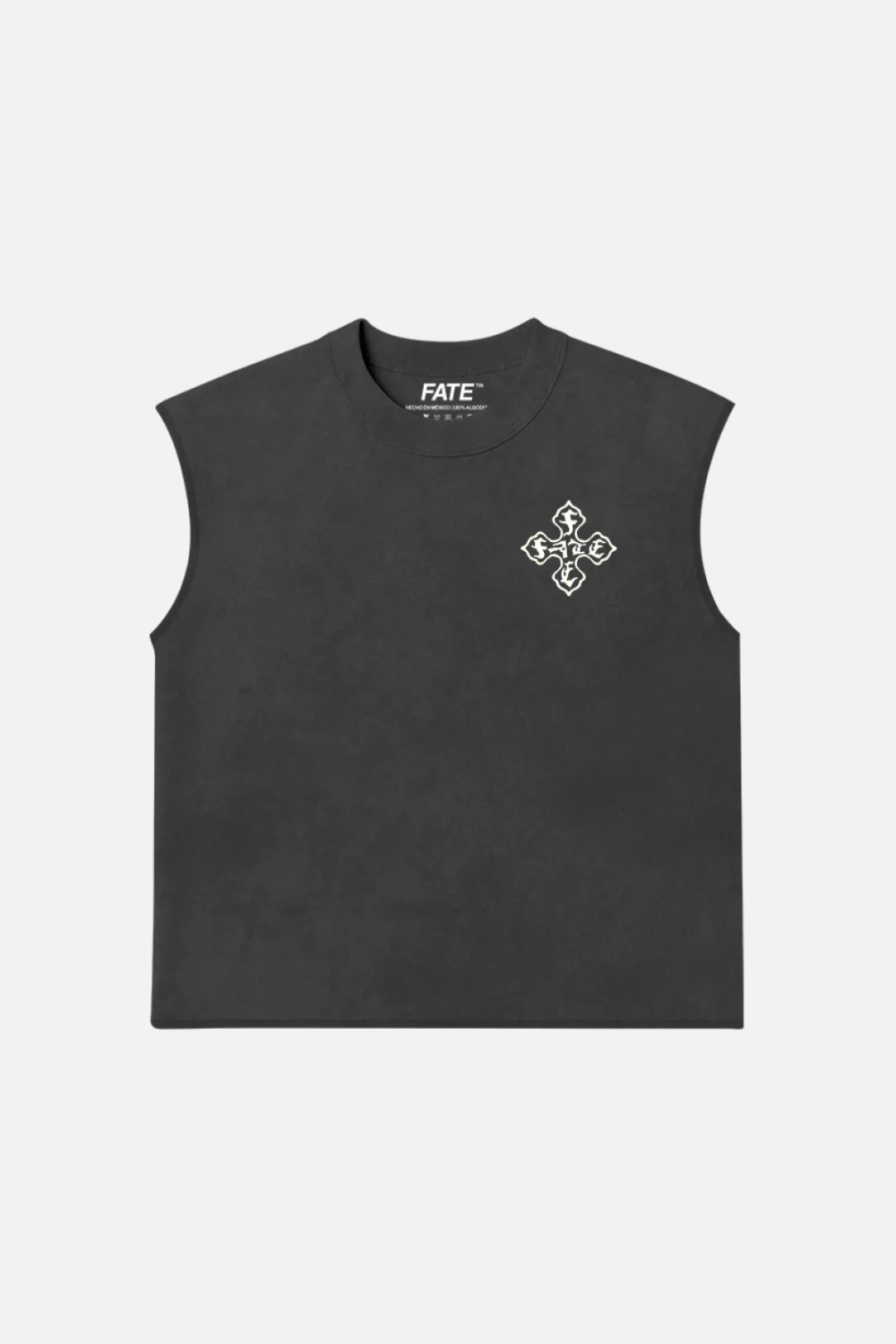 Cross Of Fate Tank Top Washed Grey
