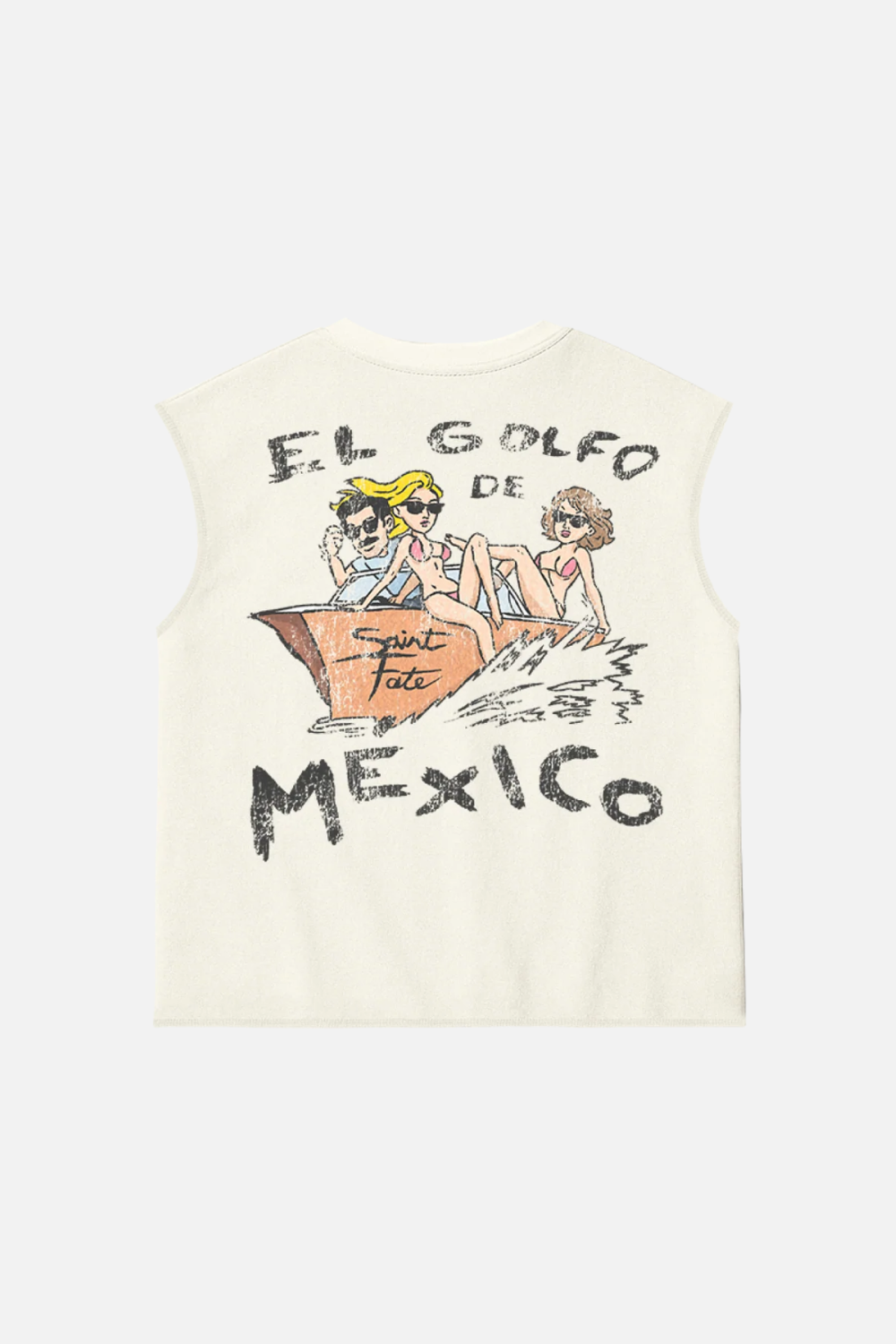 Golfo De Mexico Tank Top Ivory