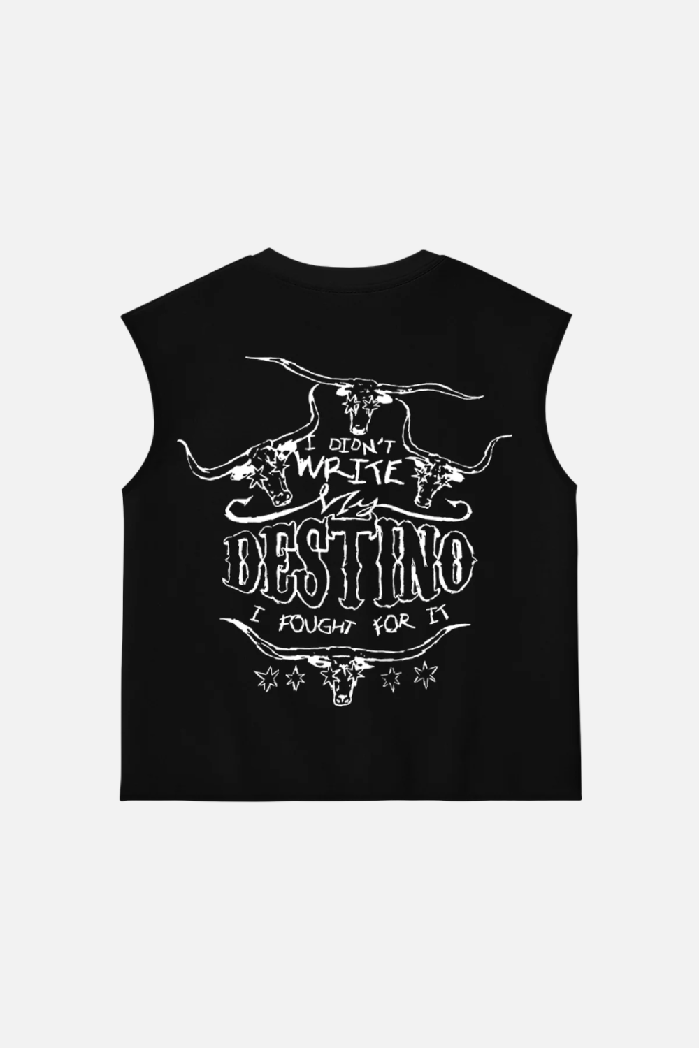 Long Horns Tank Top Black