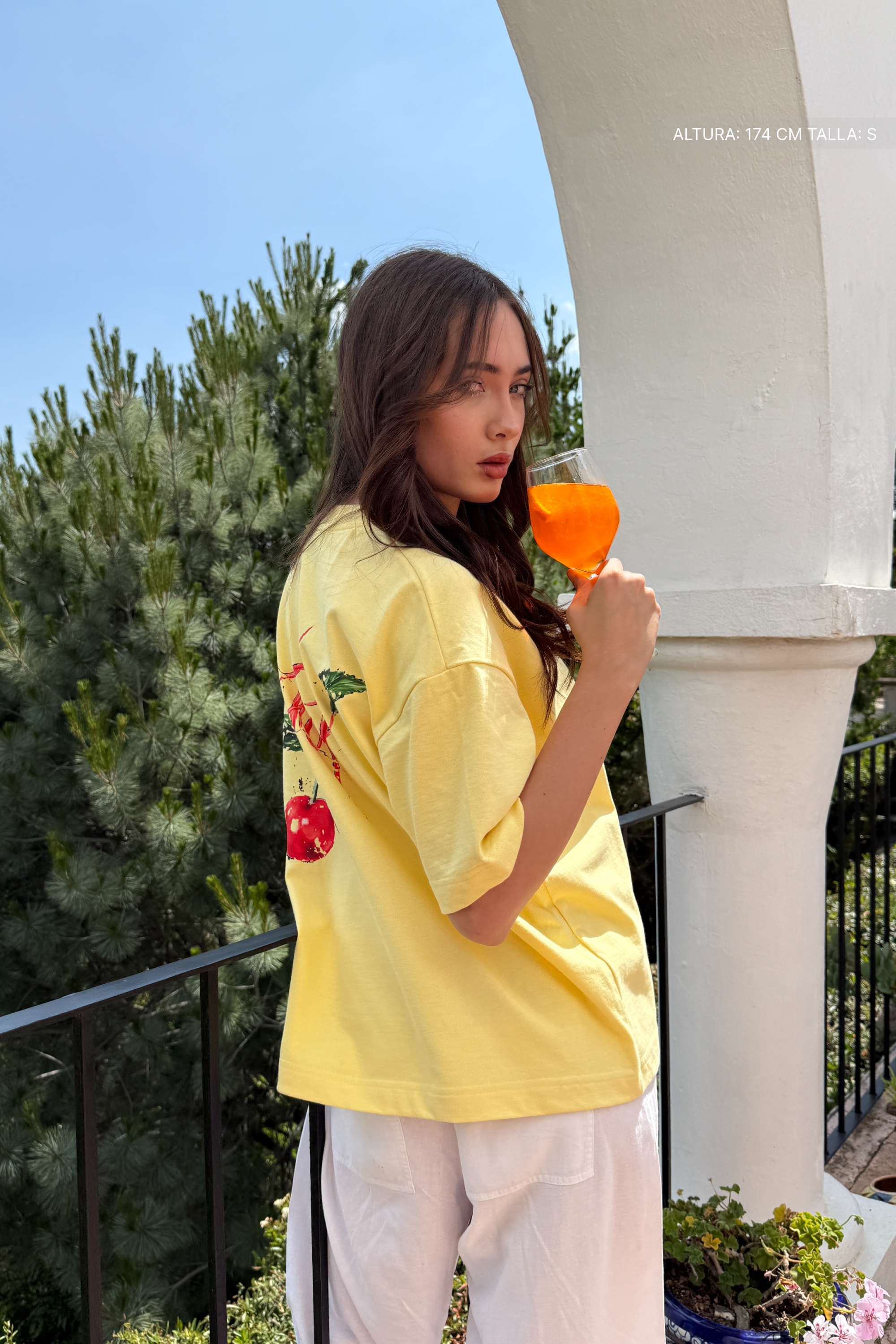 Sweet Cherry Tee Canary Yellow