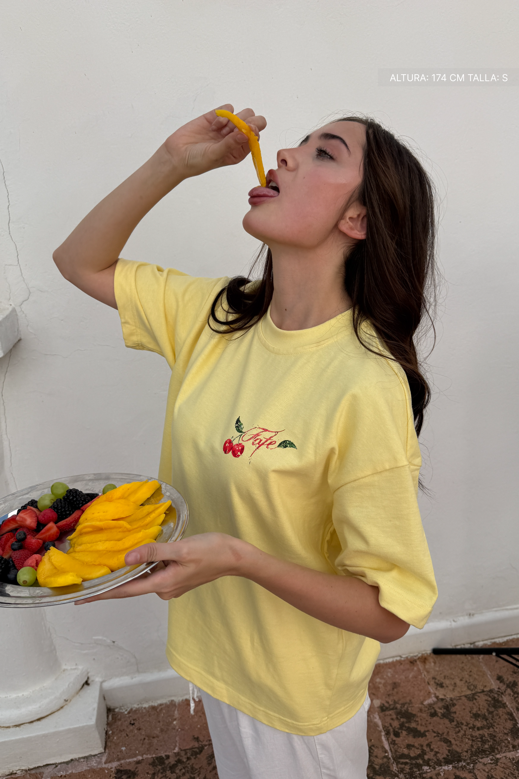 Sweet Cherry Tee Canary Yellow