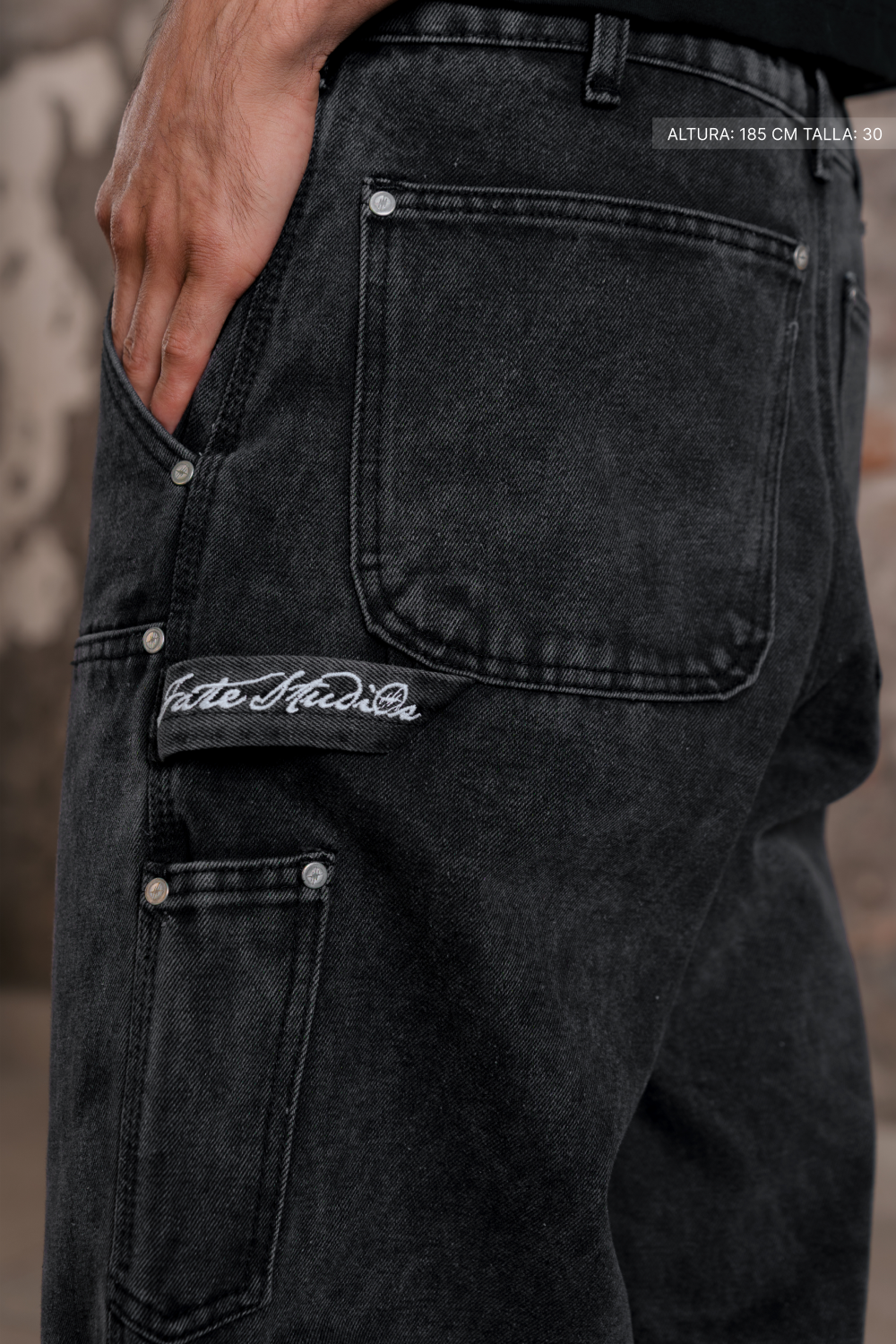 WB Jeans Carpenter Black Stone