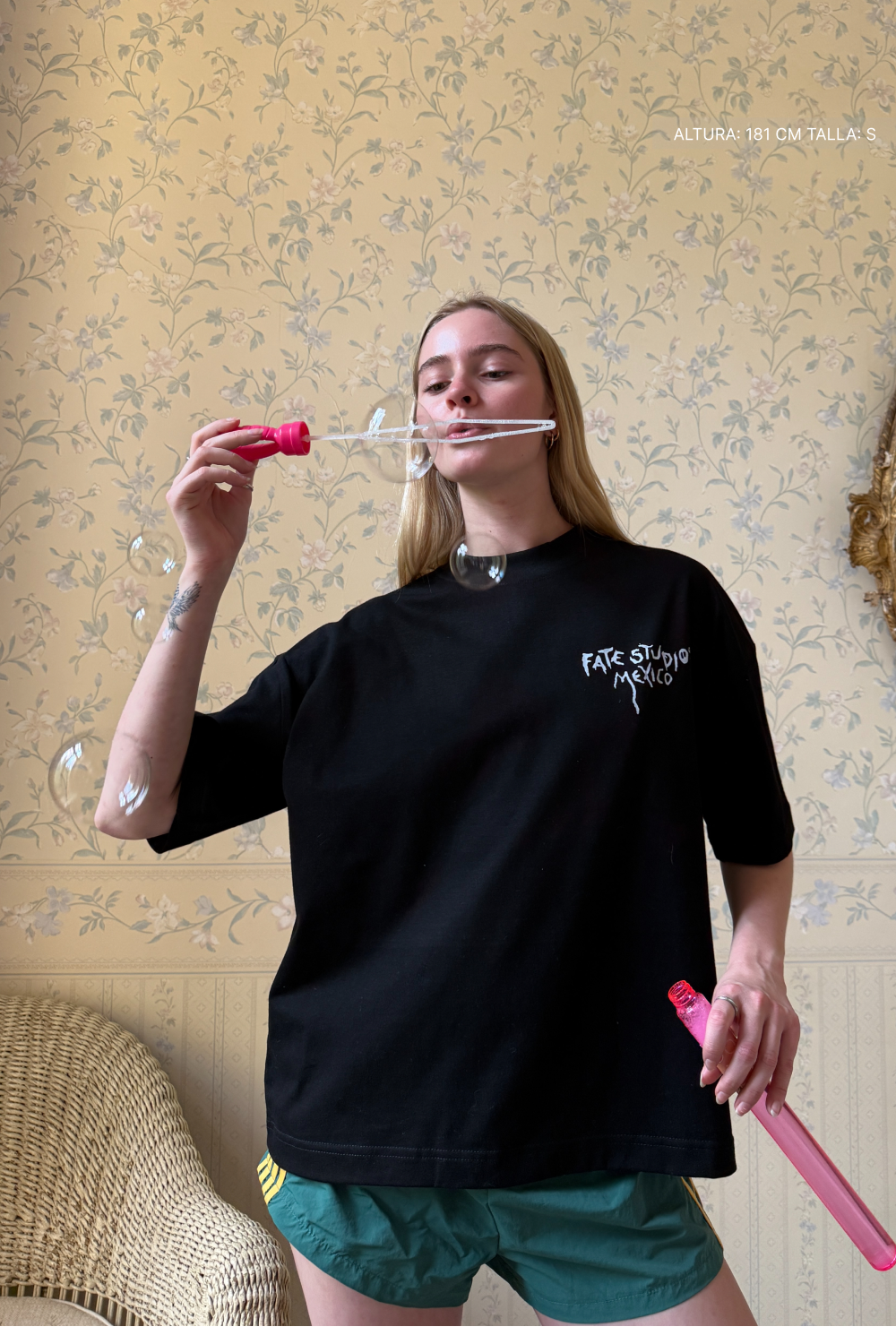 Watercolor Signature  Studios Tee Black