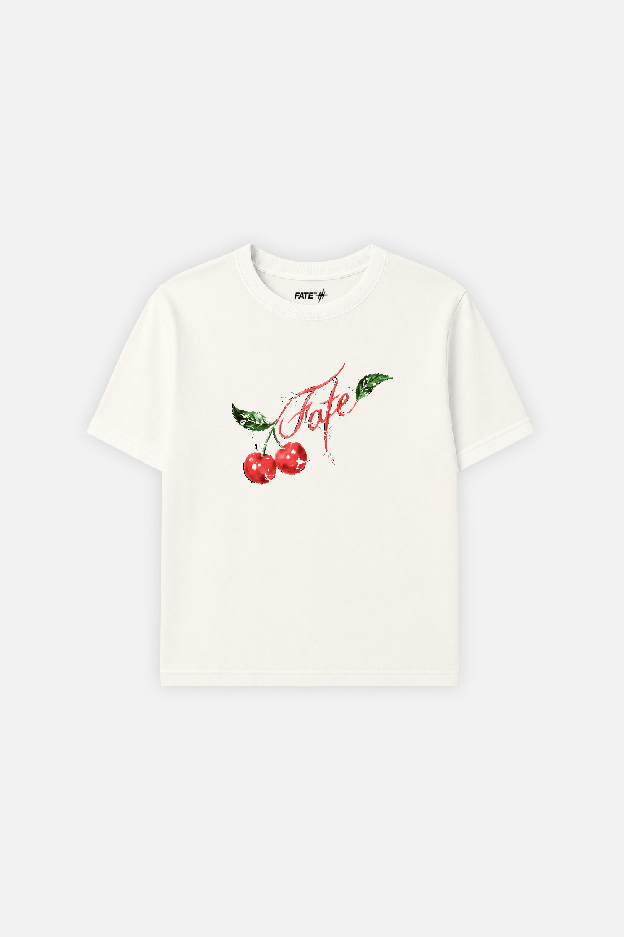 Sweet Cherry Muscle Tee Ivory — Front