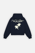 All My Fears Hoodie Midnight Blue — Espalda