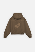 All My Fears Hoodie Mocha Brown — Espalda