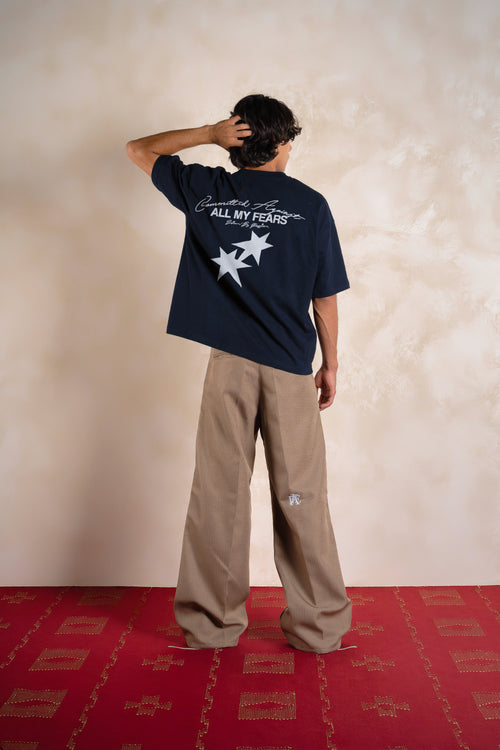 All My Fears Tee Navy Blue — Editorial FATE · Espalda · Lookbook 2026-09-21