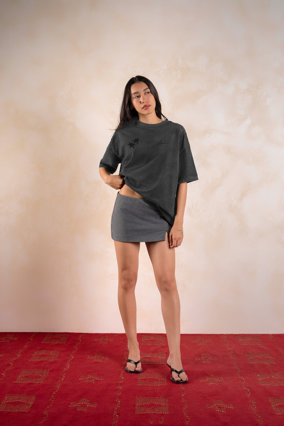 All My Fears Tee Washed Grey — Editorial FATE · Frente · Lookbook 2026-09-21