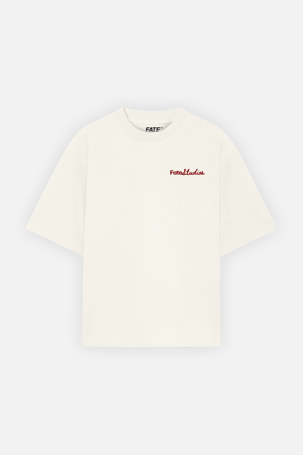 Studio Script Tee Ivory — Front