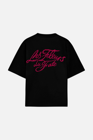Les Fleurs Tee Black
