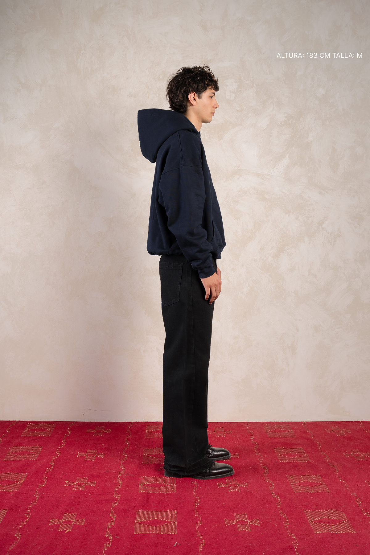 Basic Hoodie Navy Blue — foto 5