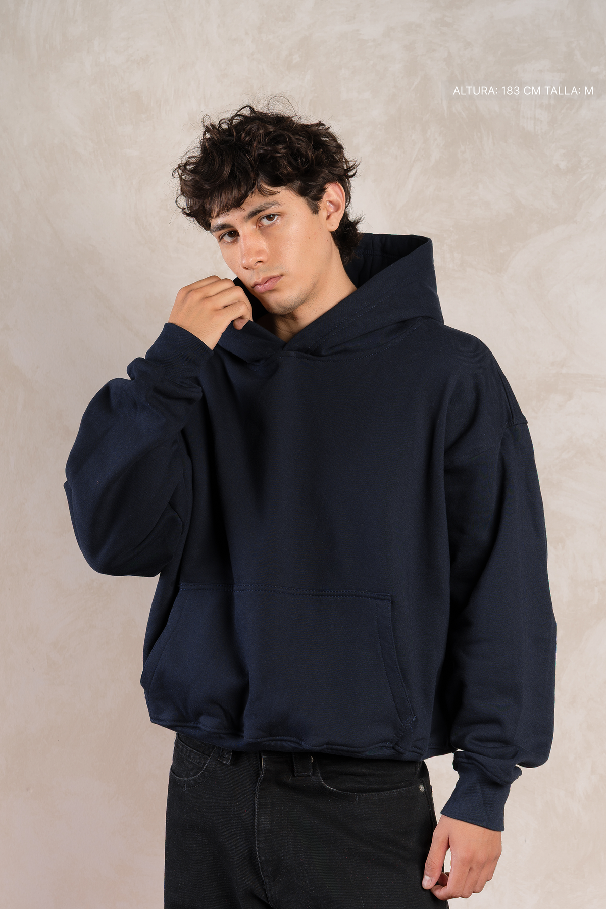 Basic Hoodie Navy Blue — foto 6
