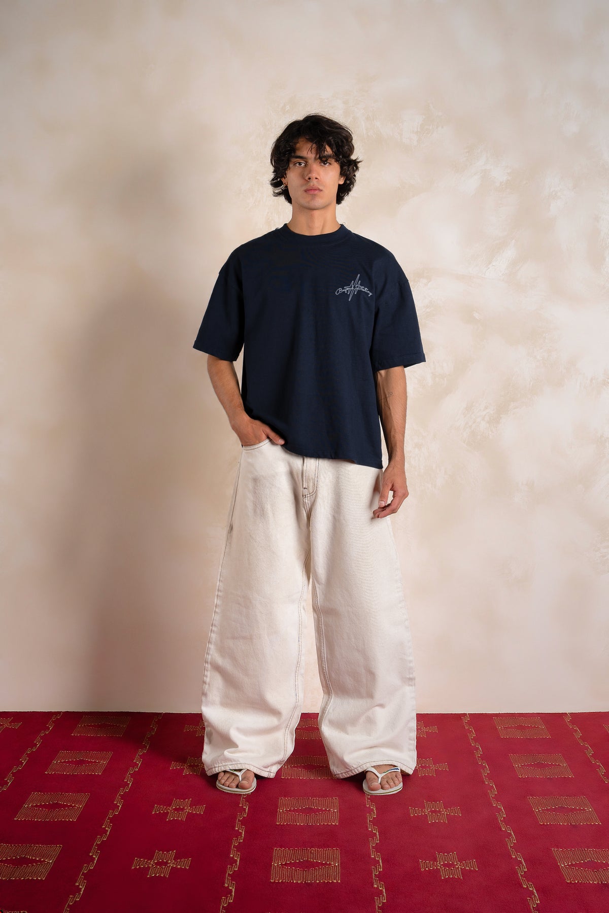 Beyond Destiny Tee Navy Blue — Editorial FATE · Frente · Lookbook 2026-09-21