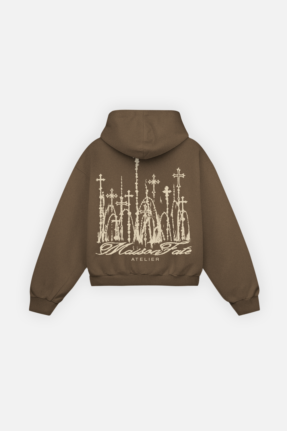 Cathedral Hoodie Mocha Brown — Espalda