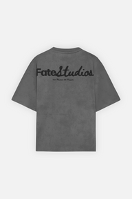 Studio Script Tee Washed Grey