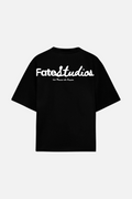 Studio Script Tee Black — Back