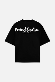 Studio Script Tee Black