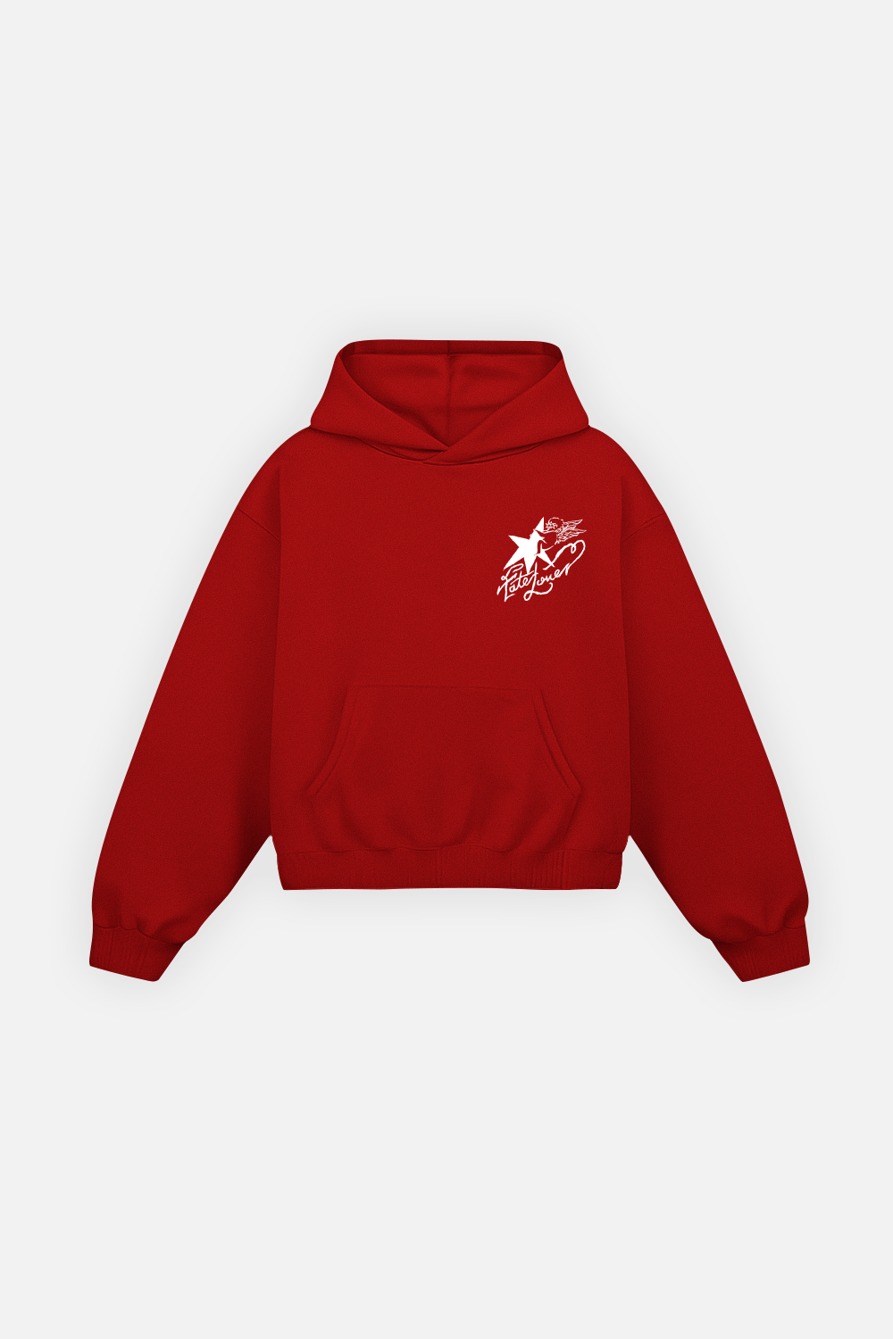 Fate Lover Spark Hoodie Cherry Red — Frente