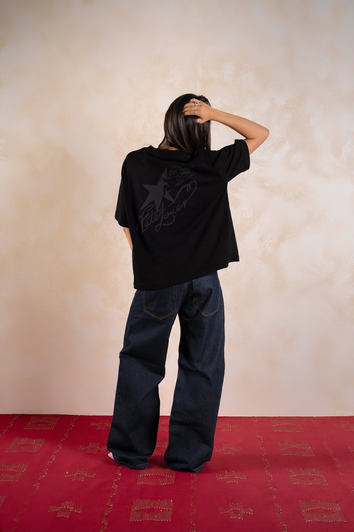 Fate Lover Spark Tee Black — Editorial FATE · Espalda · Lookbook 2026-09-21