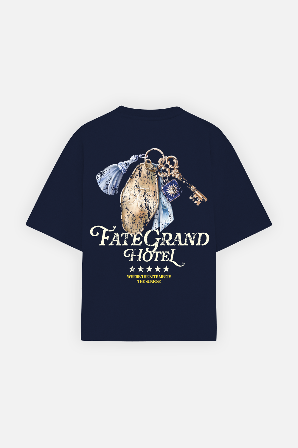 Grand Hotel Check-In Tee Navy Blue · 01