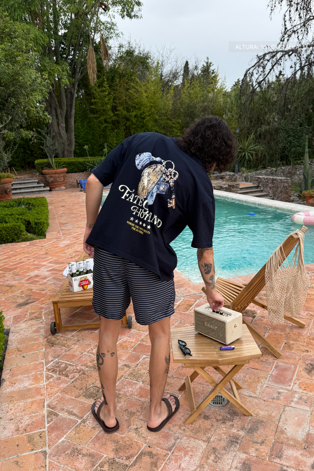 Grand Hotel Check-In Tee Navy Blue · 04