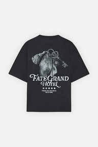 Grand Hotel Check-In Tee Vintage Black