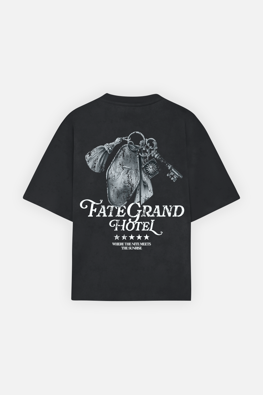 Grand Hotel Check-In Tee Vintage Black · 01