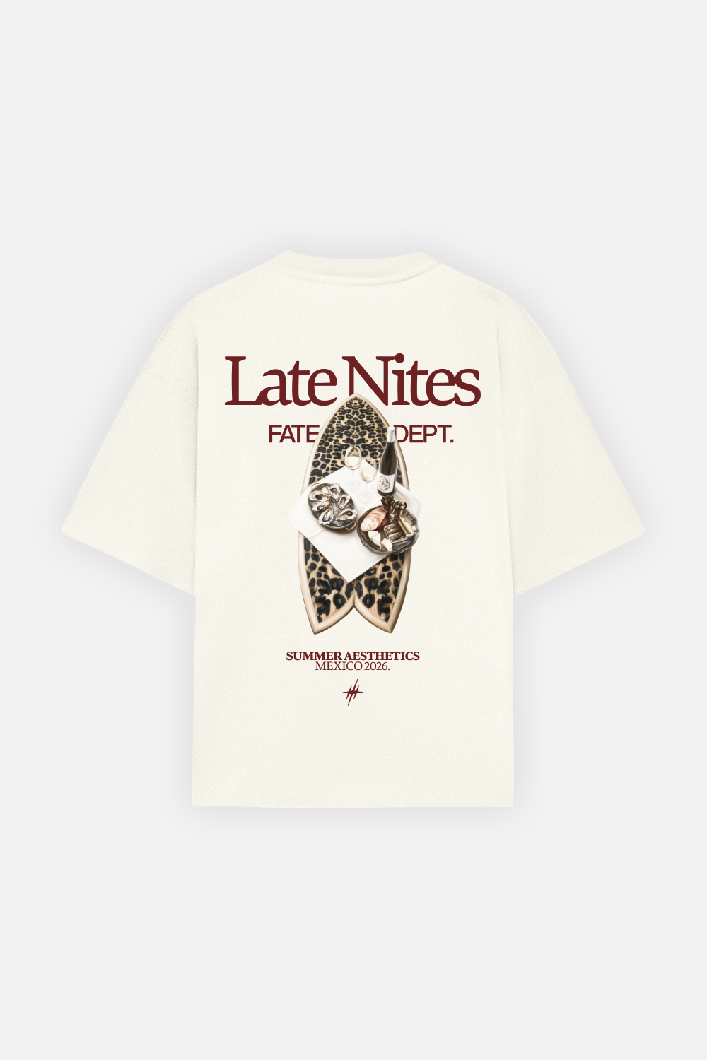Leopard After Dark Tee Ivory · 01