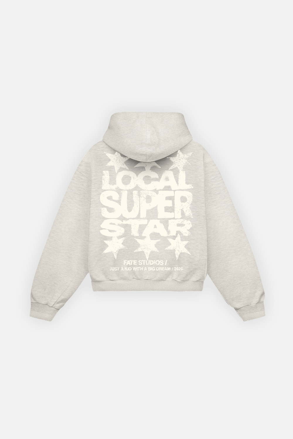Local Super Star Hoodie Jasper Champagne — Espalda