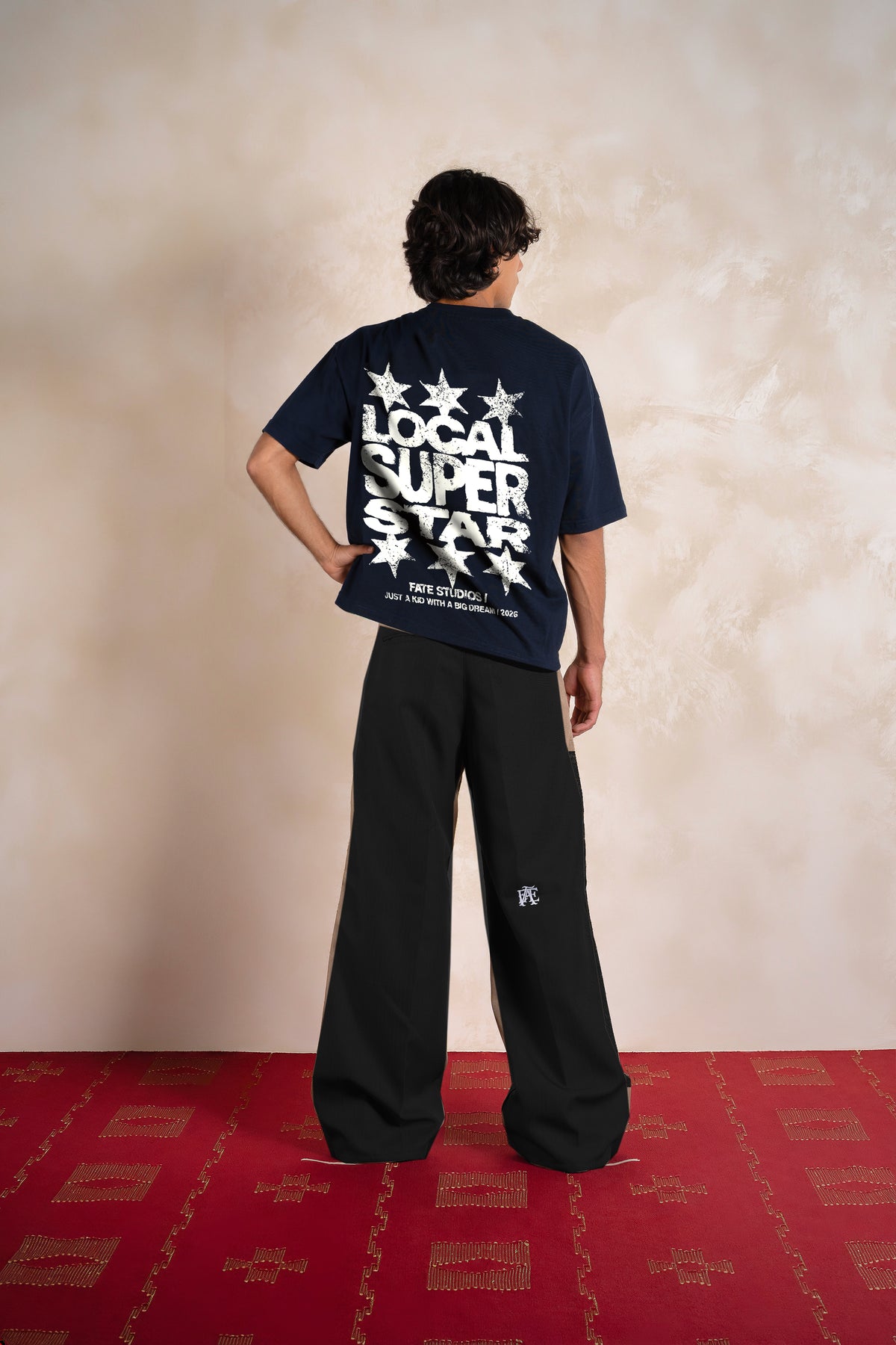 Local Super Star Tee Navy Blue — Editorial FATE · Espalda · Lookbook 2026-09-21