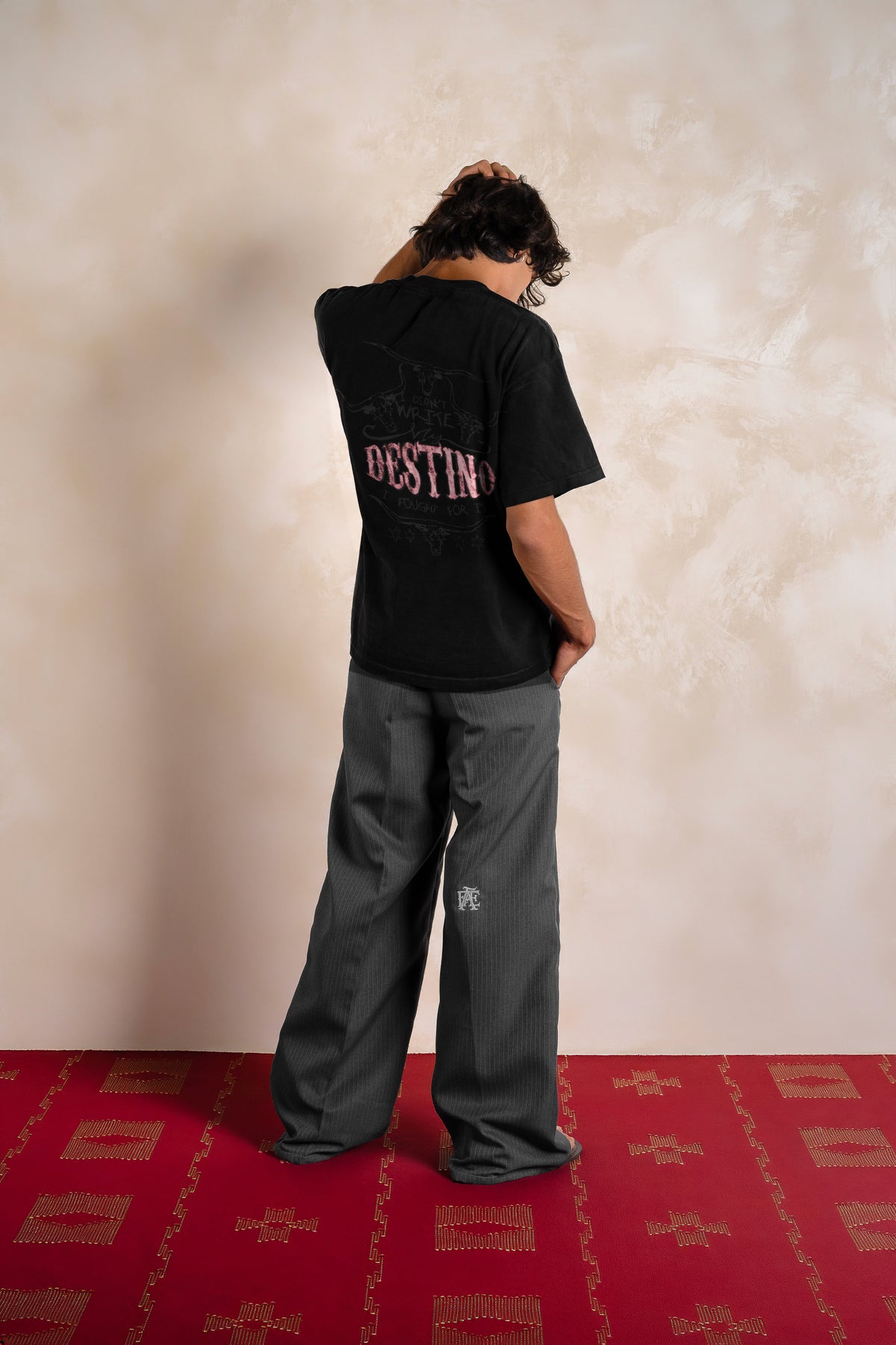 Long Horns Tee Black — Editorial FATE · Espalda · Lookbook 2026-09-21