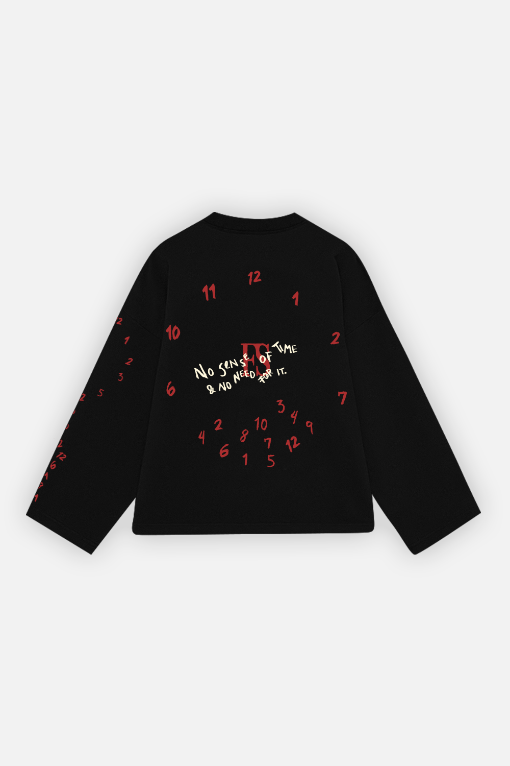 No One Loses Time Longsleeve Black · 01
