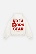 Not A Porn Star Hoodie Ivory — Back mockup