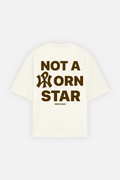 Not A Porn Star Tee Ivory — Back mockup