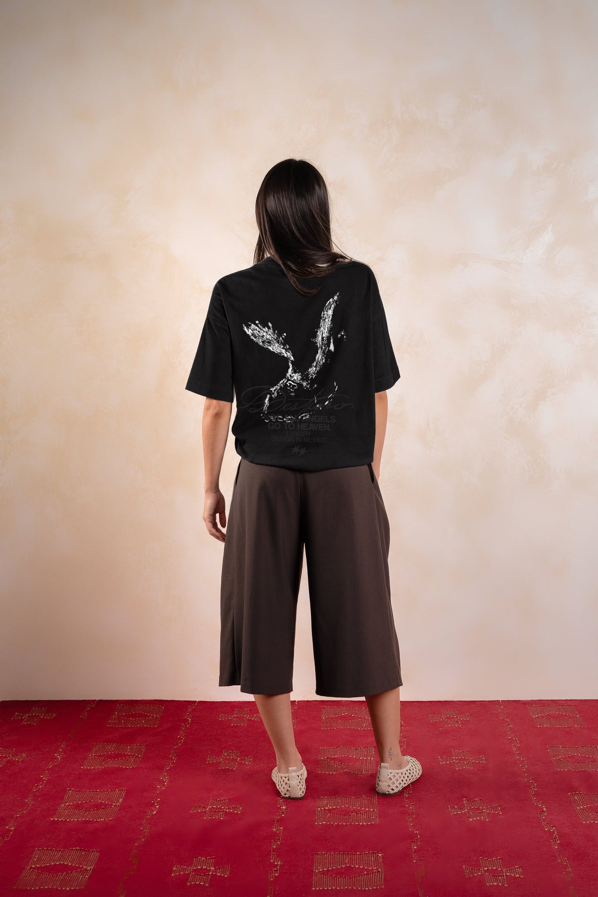 Not All Angels Tee Black & Black — Editorial FATE · Espalda · Lookbook 2026-09-21
