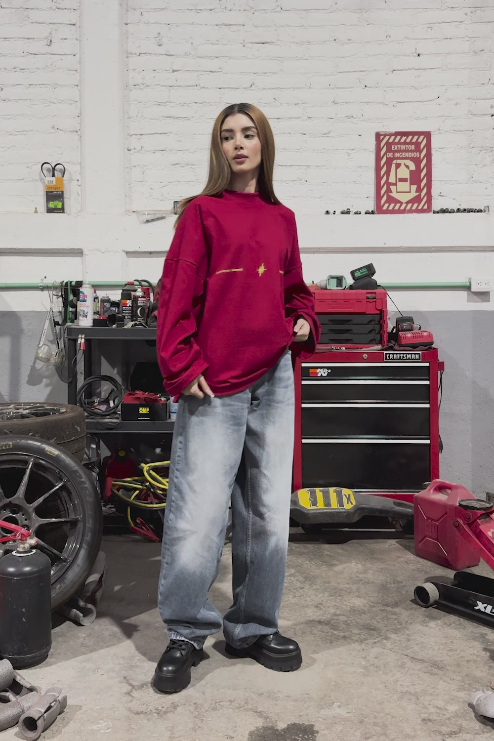 Destino Racing Longsleeve Red