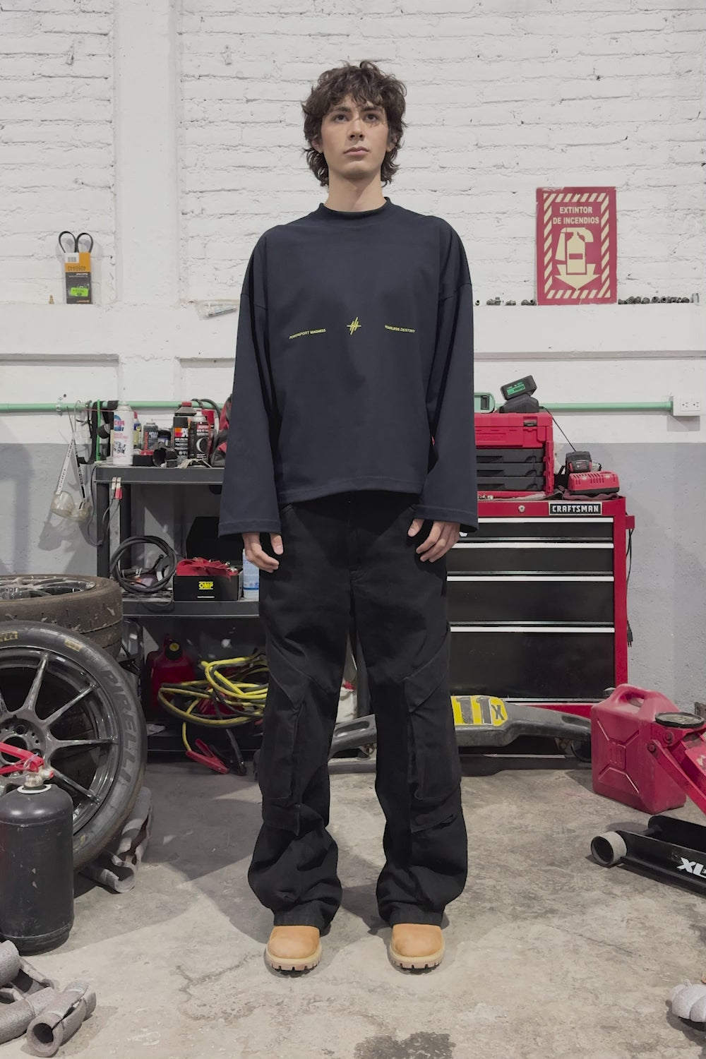 Destino Racing Longsleeve Navy Blue