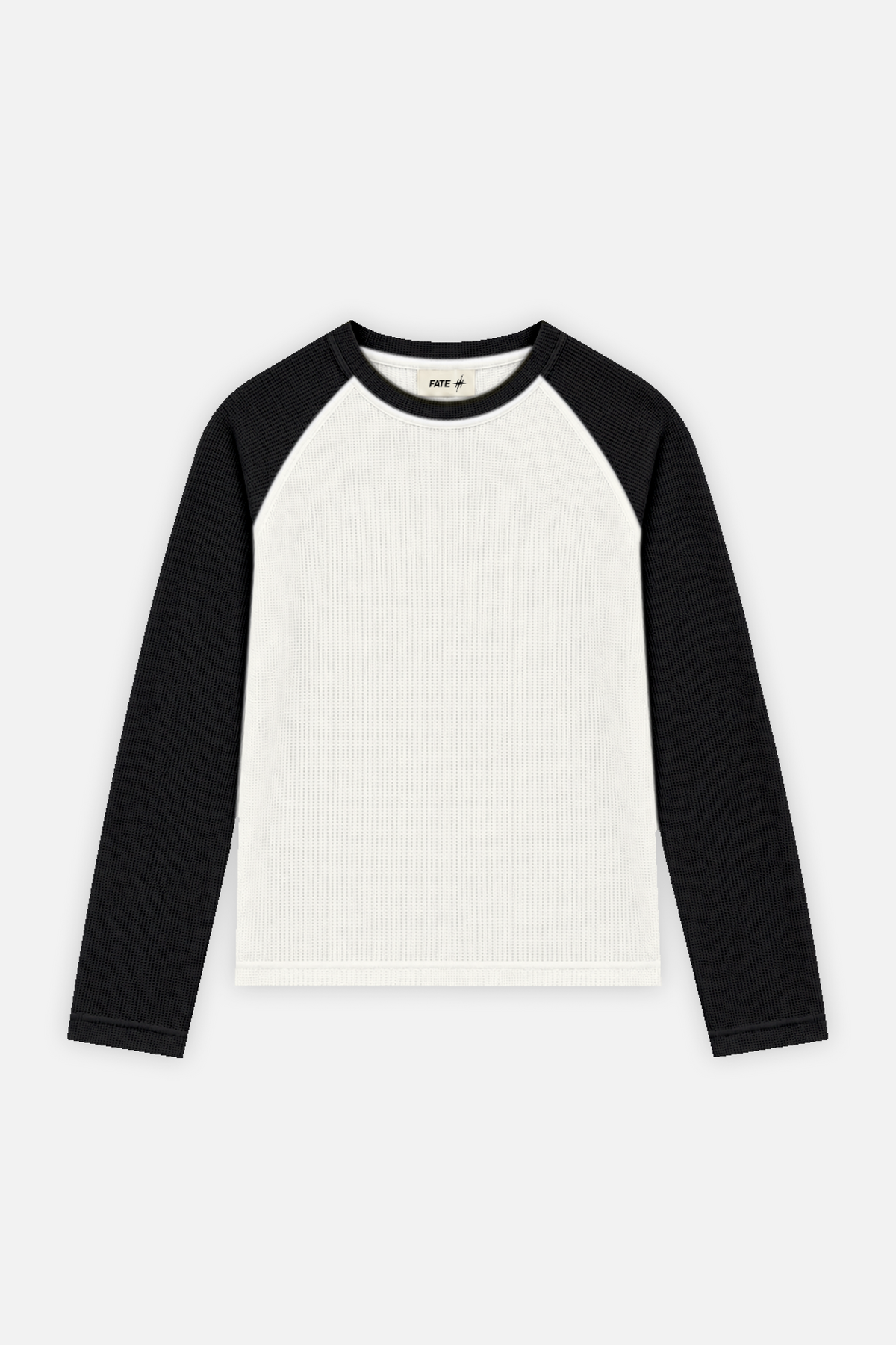 Raglan Longsleeve Ivory w/ Black — foto 1